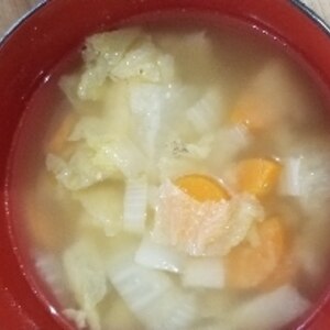 白菜と大根スープ